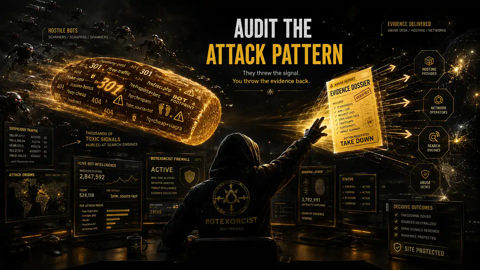BotExorcist traffic evidence and attack-pattern audit